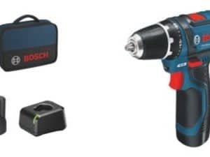 Bosch bore-/skruemaskine 12V GSR 12V-15, kompakt inkl 2x2,0 Ah batterier & lader & taske