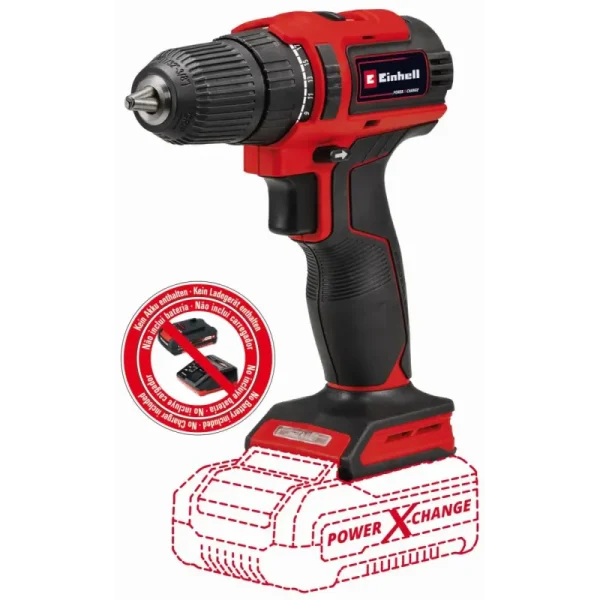 Einhell TE-CD 18/40 Li akku bore/skruemaskine 18V u/batteri og lader - 4513997