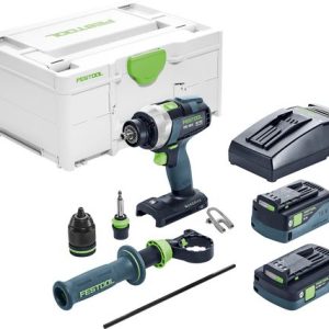 Festool Akku bore-/skruemaskine TDC 18/4 5,0/4,0 I-Plus QUADRIVE