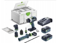 Festool Quadrive TPC 18/4 5.0/4.0 I-Set/XL 18-volt bore-/skruemaskine 2 x 4 / 5 Ah batteripakke